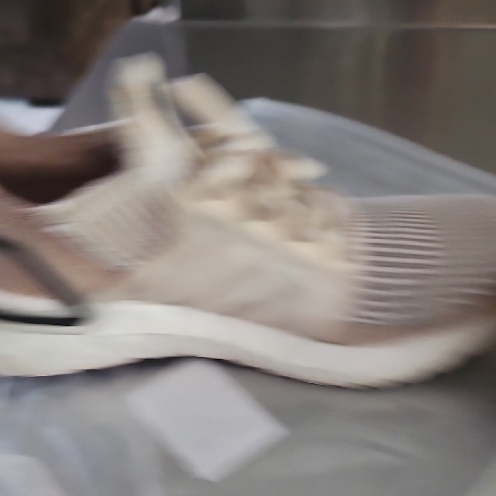 Adidas Women's Cream Knit Sneakers - Picture 10 of 12